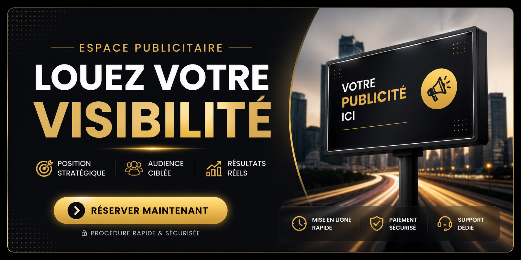 PANNEAU PUBLICITAIRE A LOUER